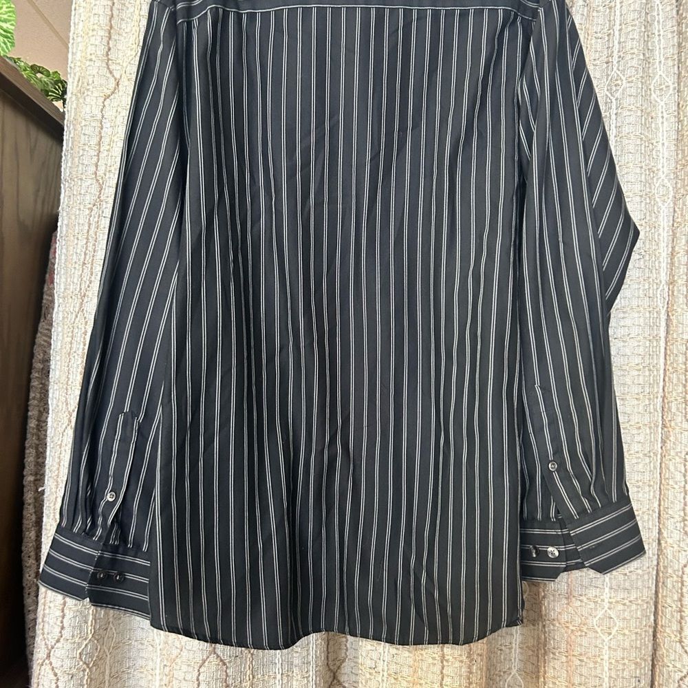 Van Heusen xxl black strip mens button up - Picture 7 of 7
